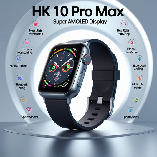 HK 10 PRO MAX SMART WATCH WITH AMOLED DISPLAY